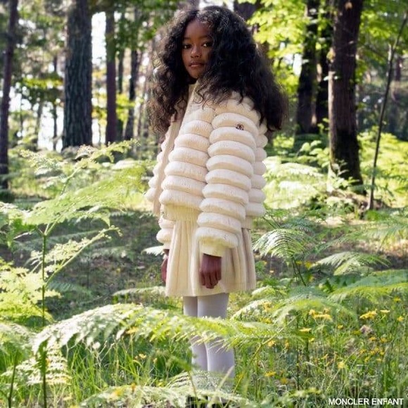 Moncler Toddler Cream Puffer Jacket - Picture 1 of 12